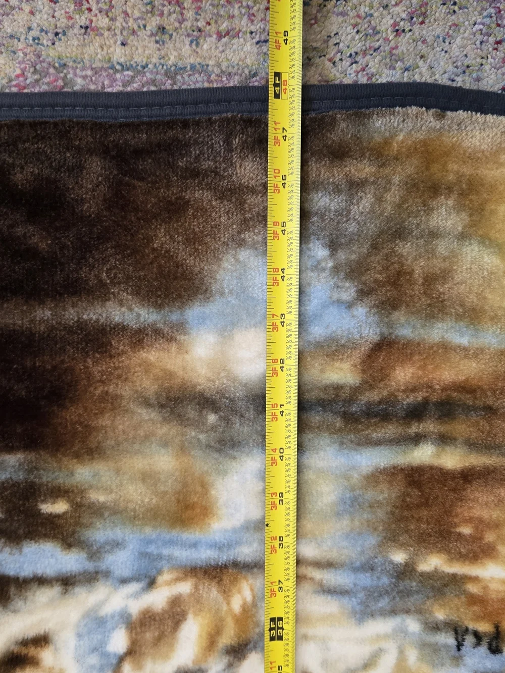 Wild Horse Herd Couch Throw Blanket 59x48 Thick Fuzzy Ranch Farmhouse Country